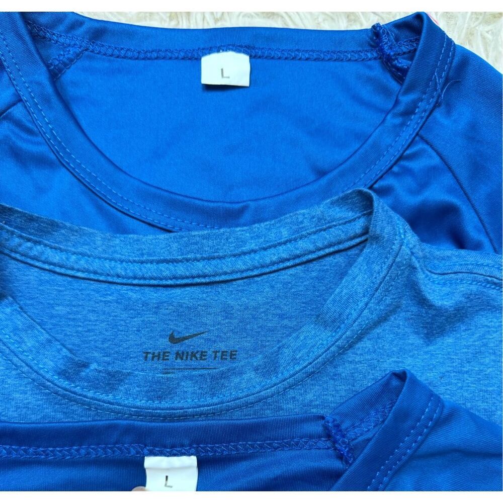 4 piece boys Blue Long-sleeve bundle size Large 16 by Nike, Under Armour & JR Te - Picture 9 of 14